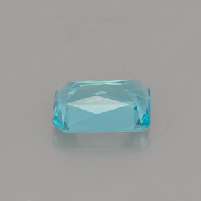 Apatita azul natural 1,02ct, corte esmeralda, VS