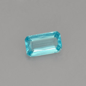 Apatita Azul claro Natural 0.51ct, Corte Esmeralda, VS