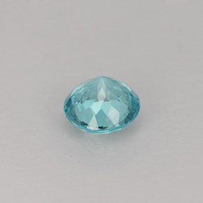 Apatita azul natural 0,63ct, corte redondo, VS-SI
