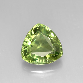 Apatita verde natural 1,30ct, trillion, VVS-VS