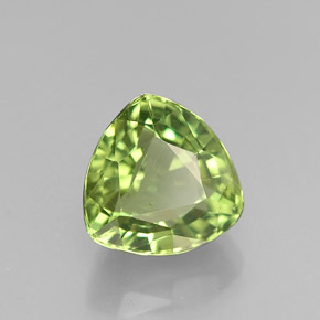 Apatita verde natural 1,73ct, trillion, VVS-VS