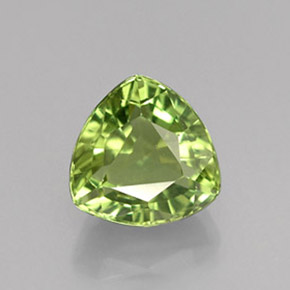 Apatita verde natural 1,73ct, trillion, VVS-VS