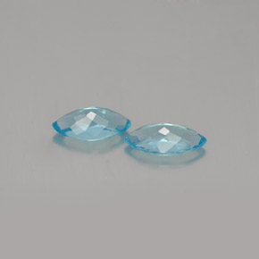 Pedras preciosas de Apatita Azul claro natural de  ct, Marquesa, VVS-VS