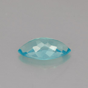 Apatita azul natural 0,82ct, marquise, VS