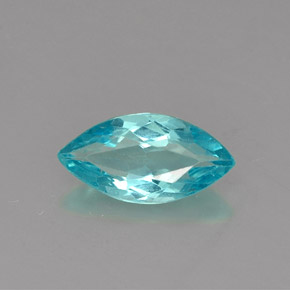 Apatita azul natural 0,79ct, marquise, VS