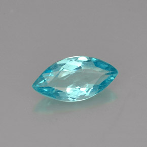 Apatita azul natural 0,79ct, marquise, VS