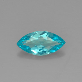 Apatita azul natural 0,79ct, marquise, VS