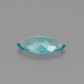 Apatita azul natural 0,79ct, marquise, VS
