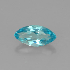 Apatita azul natural 0,65ct, marquise, VS