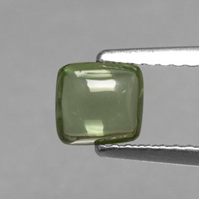 Apatita verde natural 0,72ct, baguete, transparente