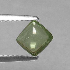 Apatita verde natural 0,72ct, baguete, transparente