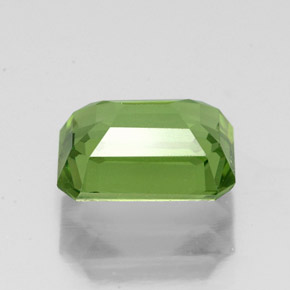 Apatita verde natural 1,73ct, corte esmeralda, VS