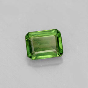Apatita verde natural 1,58ct, corte esmeralda, VS