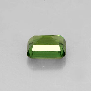 Apatita verde natural 1,58ct, corte esmeralda, VS