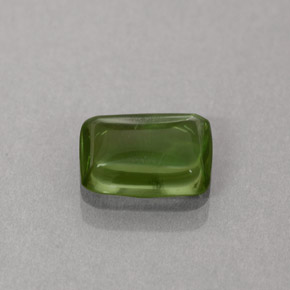 Apatita verde natural 1,21ct, almofada cortada, transparente