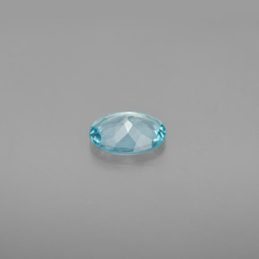 Apatita azul natural 0,72ct, corte oval, VVS-VS