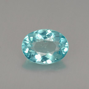 Apatita azul natural 0,94ct, corte oval, VS