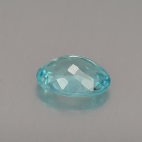 Apatita azul natural 0,94ct, corte oval, VS