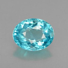 Apatita Azul claro Natural 1.40ct, Corte Oval, VS