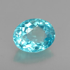 Apatita Azul claro Natural 1.40ct, Corte Oval, VS