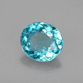 Apatita Azul claro Natural 1.04ct, Corte Oval, VS