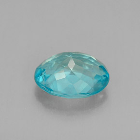 Apatita azul natural 1,20ct, corte oval, VS