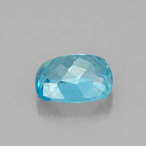 Apatita azul natural 1,16ct, almofada cortada, VS