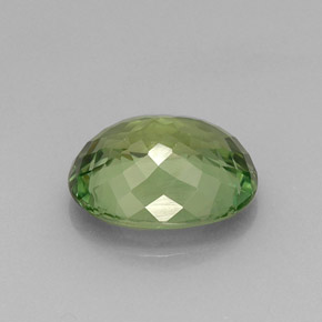Apatita verde natural 11,49ct, corte oval, VVS-VS