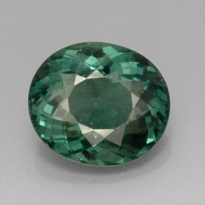 Apatita verde natural 10,98ct, corte oval, VS