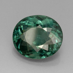 Apatita verde natural 10,98ct, corte oval, VS