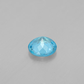 Apatita Azul claro Natural 0.65ct, Corte Redondo, VS