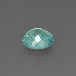 Apatita azul natural 0,75ct, corte redondo, VVS-VS