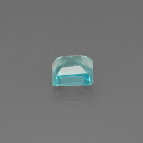 Apatita azul claro natural 0,59ct, quadrado, VVS-VS