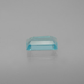 Apatita azul natural 0,69ct, baguete, VVS-VS
