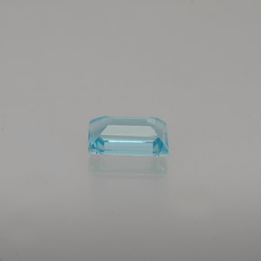 Apatita azul natural 0,48ct, baguete, VVS-VS