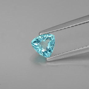 Apatita azul natural 0,50ct, trillion, VS