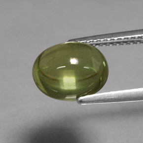 Apatita verde natural 2,91ct, corte oval, transparente