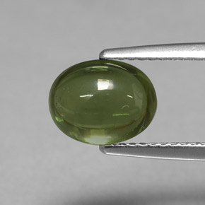 Apatita verde natural 3,07ct, corte oval, transparente