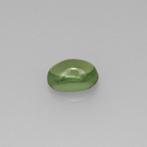 Apatita verde natural 0,63ct, corte oval, transparente