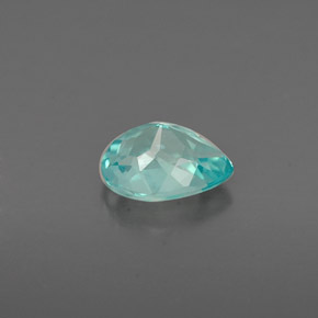 Apatita azul natural 0,73ct, formato de pêra, VS