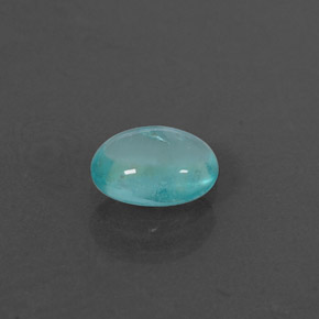Apatita azul natural 0,52ct, corte oval, transparente