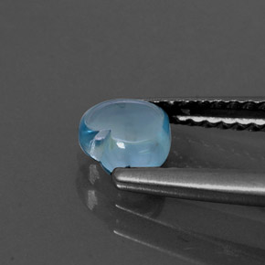 Apatita Azul claro Natural 0.65ct, Formato de coração, Transparente