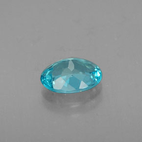 Apatita azul natural 0,64ct, corte oval, VVS-VS