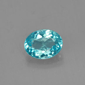 Apatita Azul claro Natural 0.65ct, Corte Oval, VS