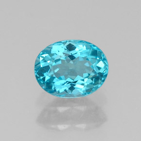 Apatita Azul claro Natural 0.54ct, Corte Oval, VS-SI