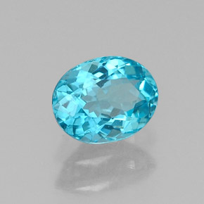 Apatita Azul claro Natural 0.54ct, Corte Oval, VS-SI
