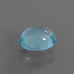 Apatita azul natural 0,39ct, corte oval, transparente