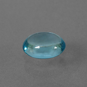 Apatita azul natural 0,58ct, corte oval, transparente