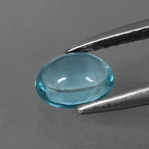 Apatita Azul claro Natural 0.67ct, Corte Oval, Transparente