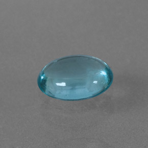 Apatita azul natural 0,56ct, corte oval, transparente
